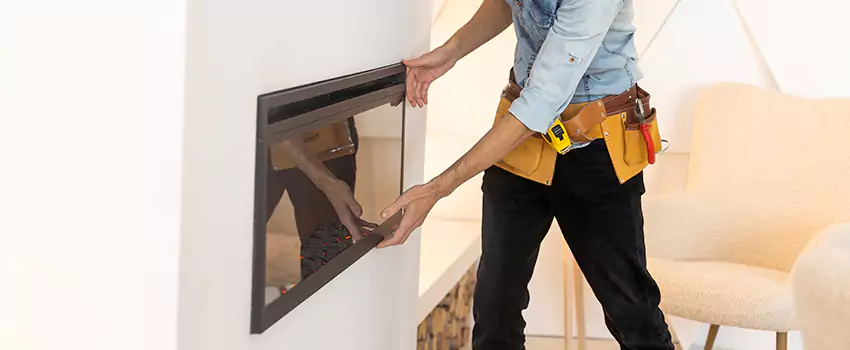 Metal Fireplace Installation in Mount Pleasant, Michigan