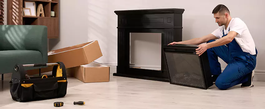Old Rusted Metal Fireplace Repair And Replacement in Mount Pleasant, MI